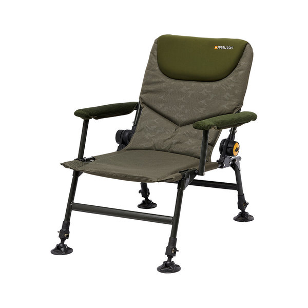 Prologic Lite-Pro Recliner Chair + armrests karperstoel